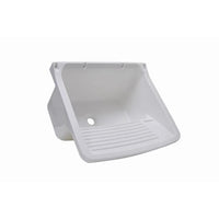 Tanque De Plástico Astra 40 Litros Com Esfregador 58x52x32cm Branco