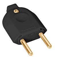 Plugue Macho 2P 10A 250V Tramontina Preto