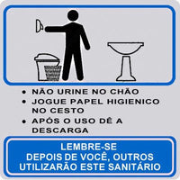 Placa De Alumínio Procedimento Sanitário Masculino Amanda Silva 15x15