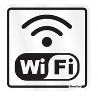 Placa De Alumínio Wi-Fi 15x15cm Amanda Silva Dos Santos