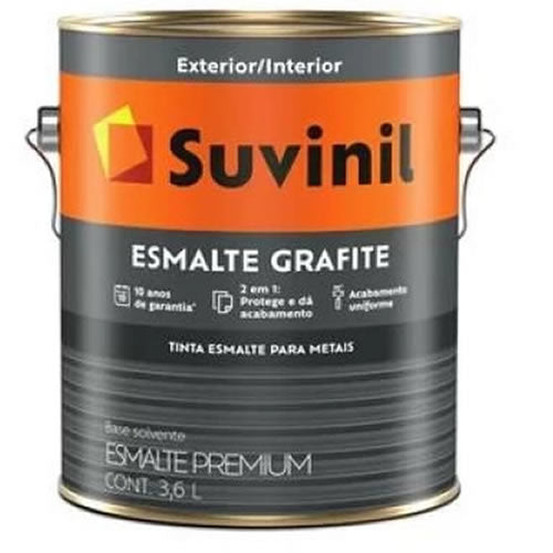 Esmalte Fosco Suvinil Grafite Claro 3,6l