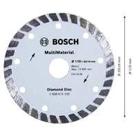 Disco Diamantado Bosch Multi Turbo 110x20mm