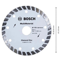 Disco Diamantado Bosch Multi Turbo 110x20mm