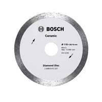 Disco Diamantado Bosch Ceramic Liso 110mm Furo 20mm