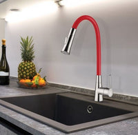 Torneira Monocomando Cozinha Mesa Lorenzetti Flex Vermelha 2257 R27