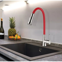Torneira Monocomando Cozinha Mesa Lorenzetti Flex Vermelha 2257 R27