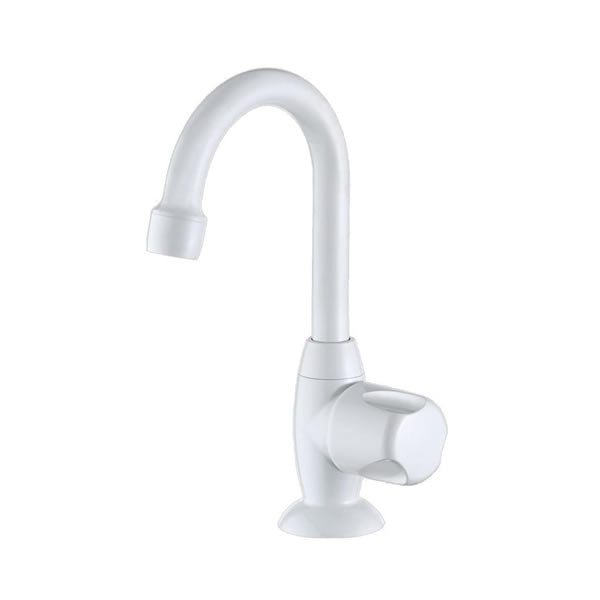 Torneira para Lavatório de Mesa Bica Alta Lorenzetti 1195 F27 Branco