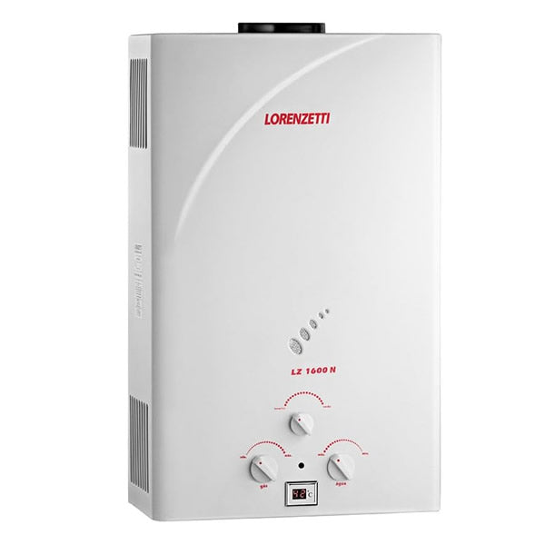 Aquecedor A Gás Lorenzetti 15l Digital Gn Lz1600de