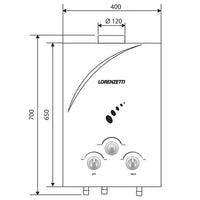 Aquecedor A Gás Lorenzetti 15l Digital Gn Lz1600de