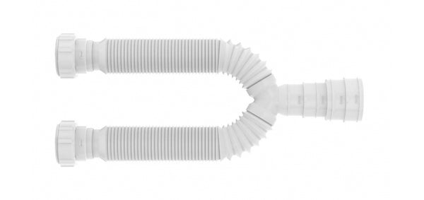 Sifão Tubo Extensivo Duplo Universal Branco Blukit
