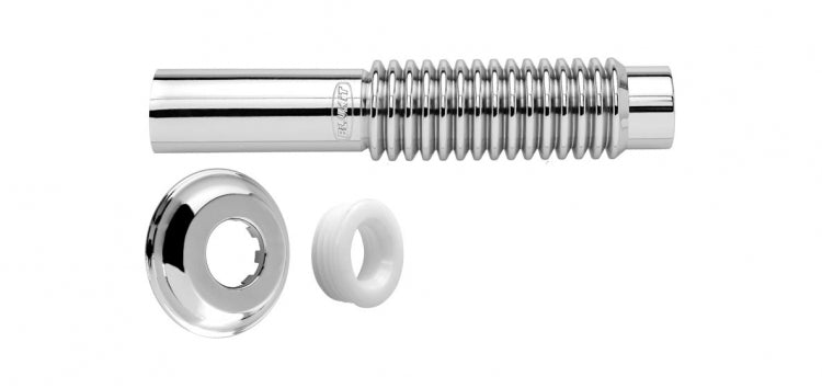 BLUKIT TUBO DE LIGACAO AJUSTAVEL CROMADO P/ VASO SAN. 260MM
