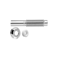 Tubo de Ligação Ajustável para Vaso Sanitário Blukit Cromado 260mm