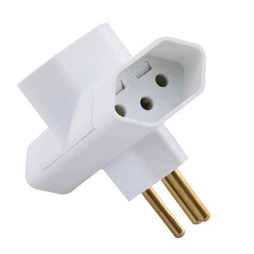 PINO MULTIPLICADOR T 3 SAIDAS 2P + T 10A BRANCO TRAMONTINA