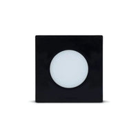 Luminária De Embutir Point Quadrada 15w 6000k Led Line Preta