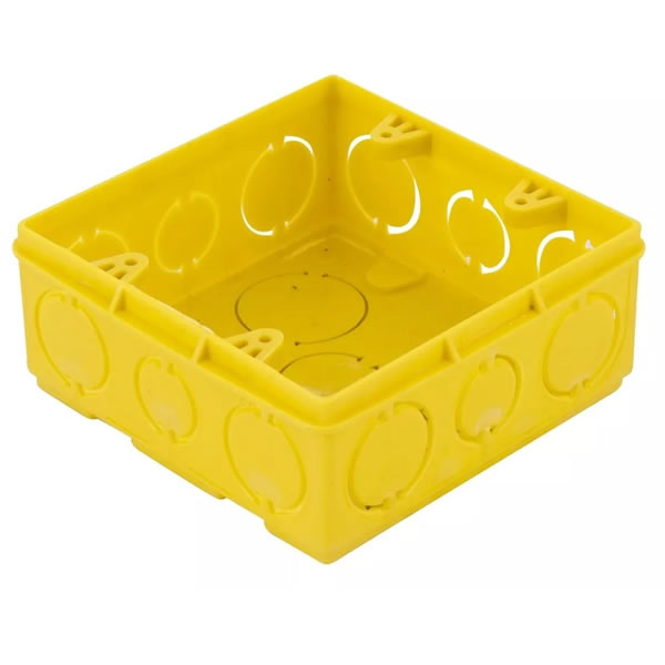 Caixa De Luz 4x4 Amarela Somar