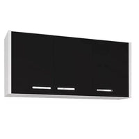 Armário Aéreo Rorato Valenza 3 Portas 118cm Gianduia