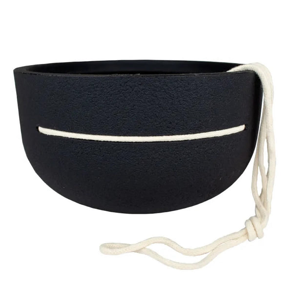 Vaso Suspenso Rústico 28 cm Chumbo Japi com Corda