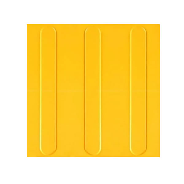 PISO DEMARCACAO TATIL DIRECIONAL AMARELO 25CMX25CM CONCRETO