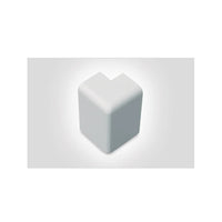 Angulo Externo Para Canaleta 20x10mm Hellermanntyton Branco