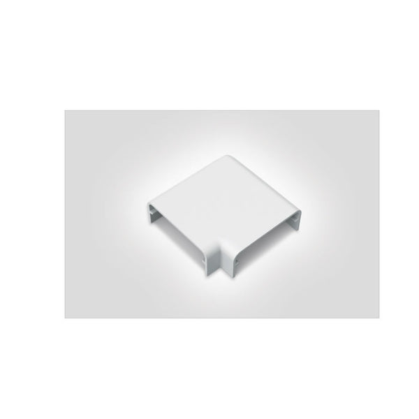 Curva Plana 90 Graus Para Canaleta 40x16mm Hellermanntyton Branca