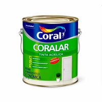 Tinta Acrílica Fosca Coralar Akzo Nobel Branco 3,6L