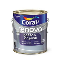 Tinta Coral Renova Para Gesso E Drywall Fosca Branca 3,6l