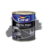 Tinta Para Piso Coral Fosca Cinza Médio 36 Litros