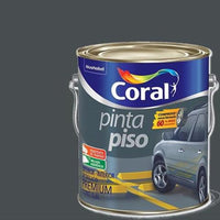 Tinta Piso Acrílica Fosca Coral Cinza Escuro 36lts