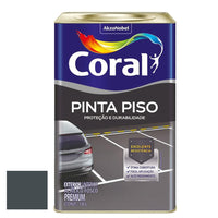 Tinta Para Piso Coral Fosca Cinza Escuro 18l