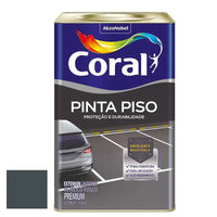 Tinta Para Piso Coral Fosca Cinza Escuro 18l