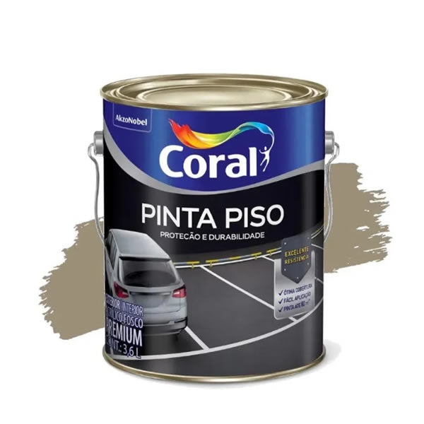 Tinta Para Piso Concreto Coral Acrílico Fosco 36l
