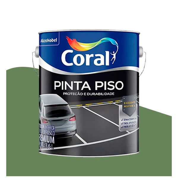 CORAL TINTA  PISO VERDE QUADRA 3.6LTS