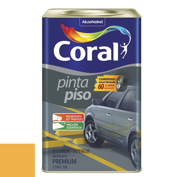 CORAL TINTA PISO AMARELO DEMARCACAO 18LTS