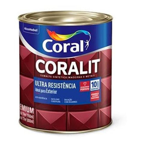 Tinta Esmalte Sintético Coralit Total Balance Brilhante Tabaco 900ml
