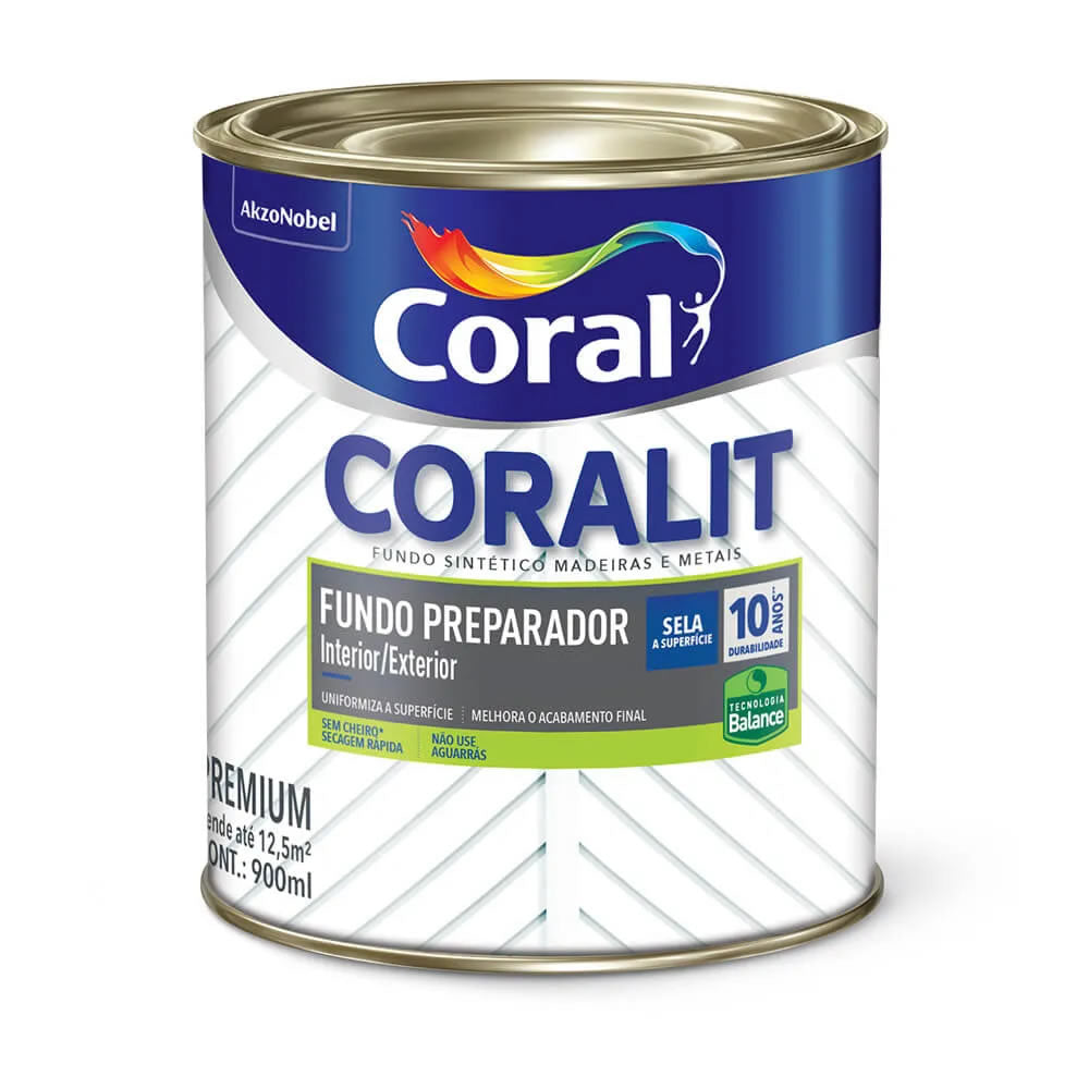Fundo Preparador Coralit Balance Incolor 900ml