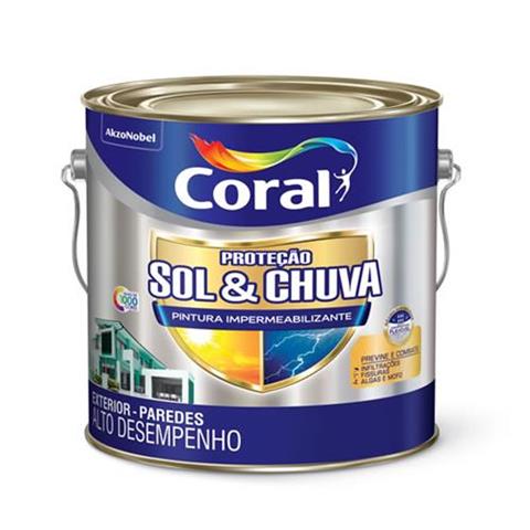 Impermeabilizante Coral Sol E Chuva Branco 36 Litros