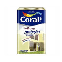 Tinta Acrílica Coral Coralar Brilho e Proteção 18L Branco