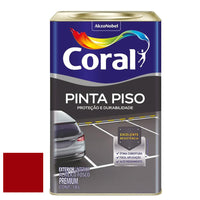 Tinta Para Piso Coral Premium Vermelho Segurança 18 Litros