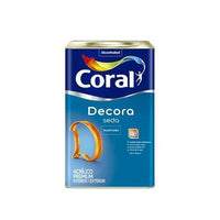 Tinta Acrílica Premium Coral Decora Seda Acetinada Branca 18 Litros