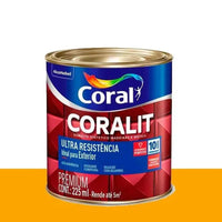 Esmalte Sintético Coralit Ultra Brilhante Amarelo Coral 225ml