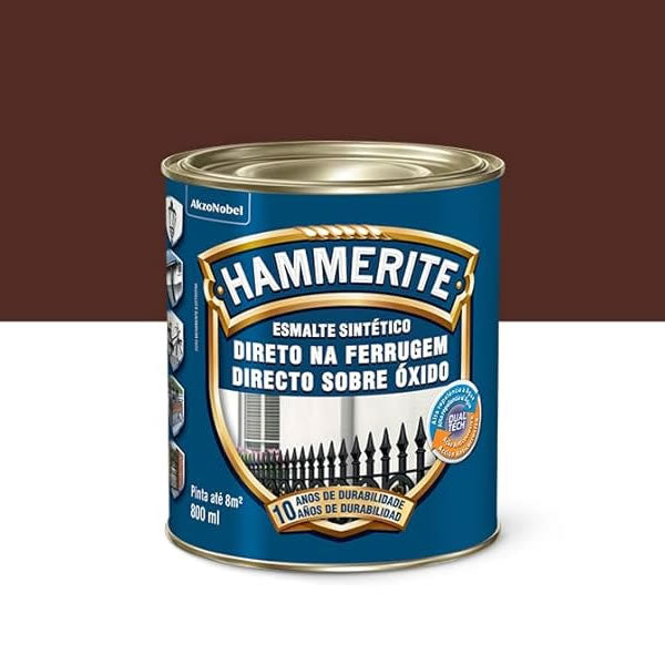 Esmalte Sintético Hammerite Marrom 800ml