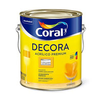 Tinta Acrílica Premium Coral Decora Diamante Semi-brilho Branco 3,6L