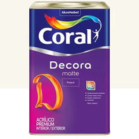 Tinta Acrílica Premium Coral Decora Matte Fosco Branco 18 Litros