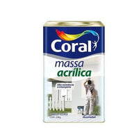 Massa Acrílica Coral 25kg Para Paredes Exterior E Interior