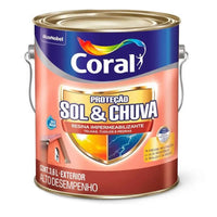 Resina Impermeabilizante Coral Sol E Chuva Incolor 3,6l