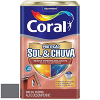 Resina Impermeabilizante Coral Sol e Chuva 18L Graphite