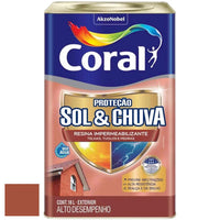 Resina Impermeabilizante Coral Sol E Chuva Para Telhas 18L