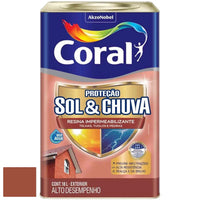 Resina Impermeabilizante Coral Sol e Chuva 18L Ceramic Onix