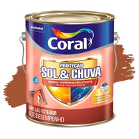 Resina Impermeabilizante Coral Sol e Chuva 3,6L Ceramic Tile para Telhas
