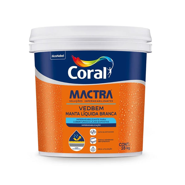MACTRA VEDBEM MANTA LIQUIDA BRANCA 18KG CORAL